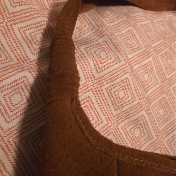 NWOT~Margot Luxe 100% genuine Suede Shoulder Bag~NEW - Picture 7 of 8
